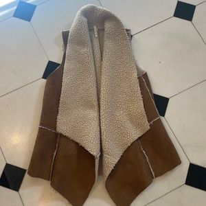 Willow and Clay Faux Leather Vest - Size M